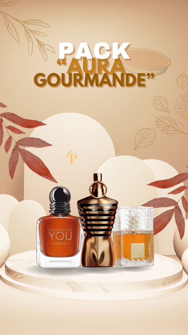 Pack d'hiver "Aura Gourmande" Jean Paul Gauthier / Lattafa / ARMANI