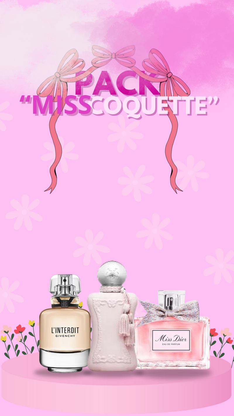 Pack "Miss Coquette" Parfums de Marly / Christian Dior / Givenchy